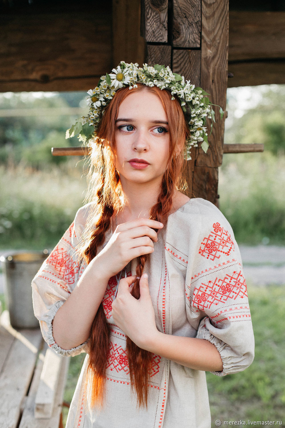 A playful frame from Girls in Slavic costumes — online in Detroit